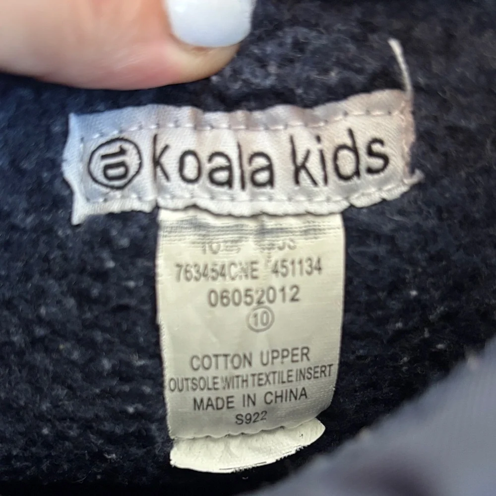 Koala Kids Stripes Winter Navy Snow Boots